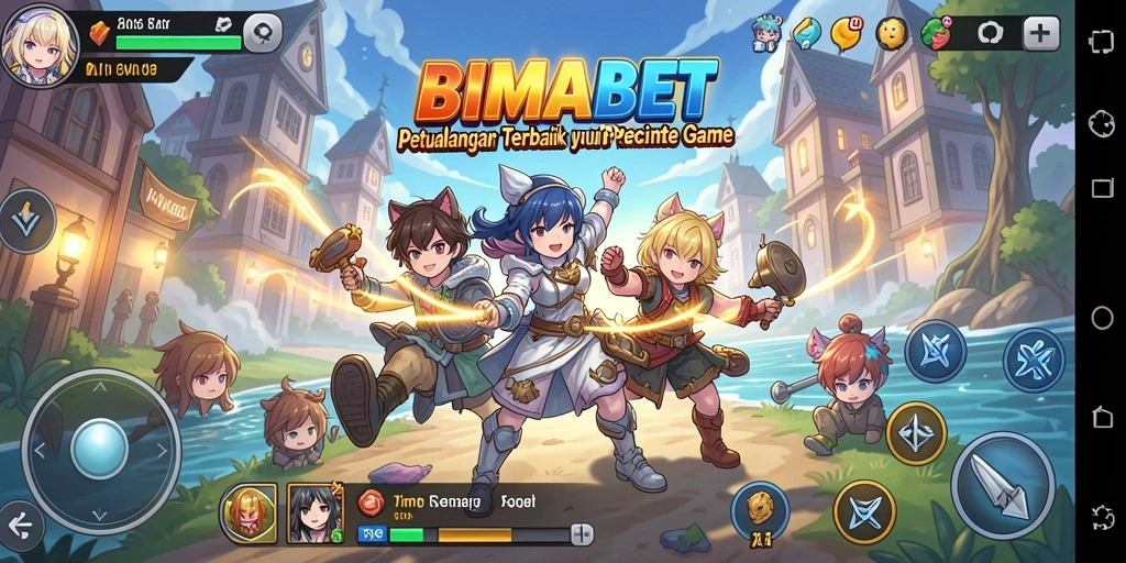 Tangkapan layar gameplay <strong>BIMABET</strong> menampilkan aksi epik dan karakter yang luar biasa.