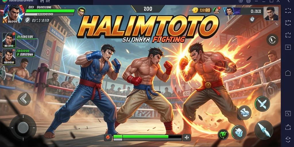 Tangkapan layar HALIMTOTO menampilkan pertarungan epik dan aksi mendebarkan.