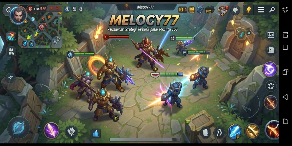 Gameplay seru dalam MELODY77 dengan strategi mendalam dan pertarungan epik.