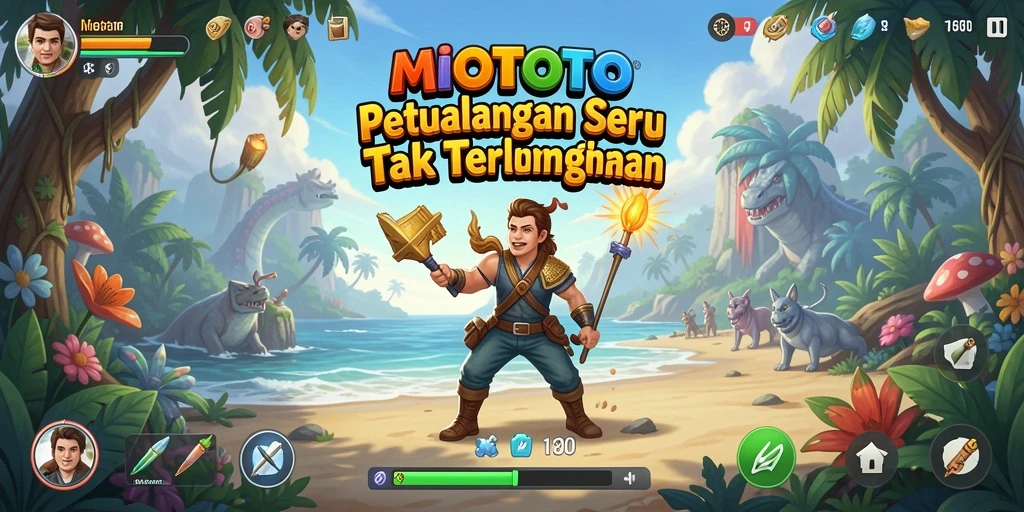 Tampilan gameplay MIOTOTO yang mengasyikkan pada petualangan seru.