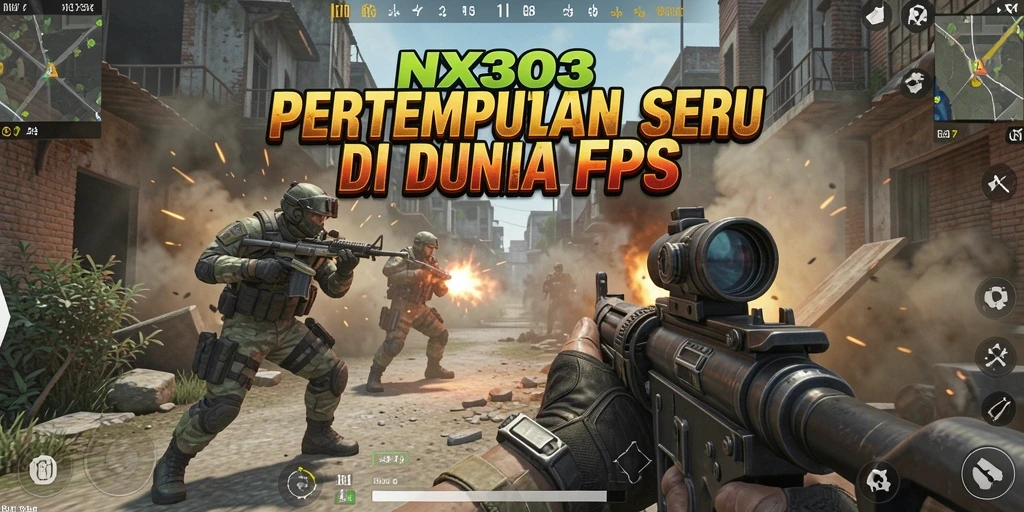 Gameplay menegangkan di NX303 dengan aksi tembak-menembak yang intens.