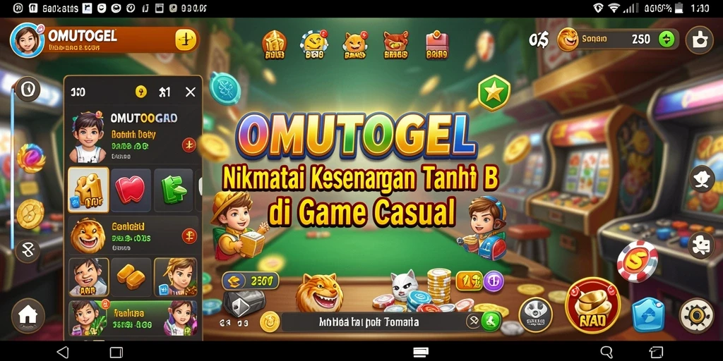 Screenshot gameplay OMUTOGEL yang seru dan menghibur.