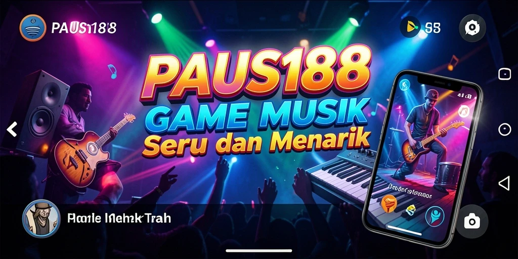 Tampilan gameplay PAUS188 dengan berbagai elemen musik yang menarik.