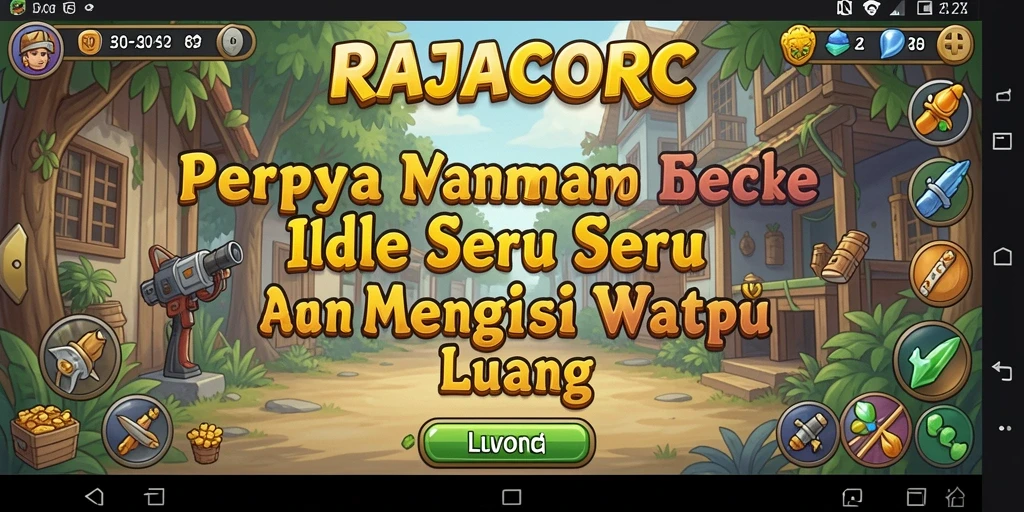Screenshot gameplay <strong>RAJACORC</strong> menampilkan momen seru dalam pengelolaan sumber daya.
