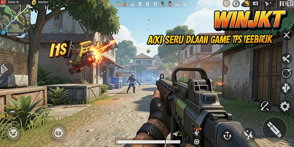 Screenshot gameplay WINJKT menampilkan aksi menegangkan dalam TPS.