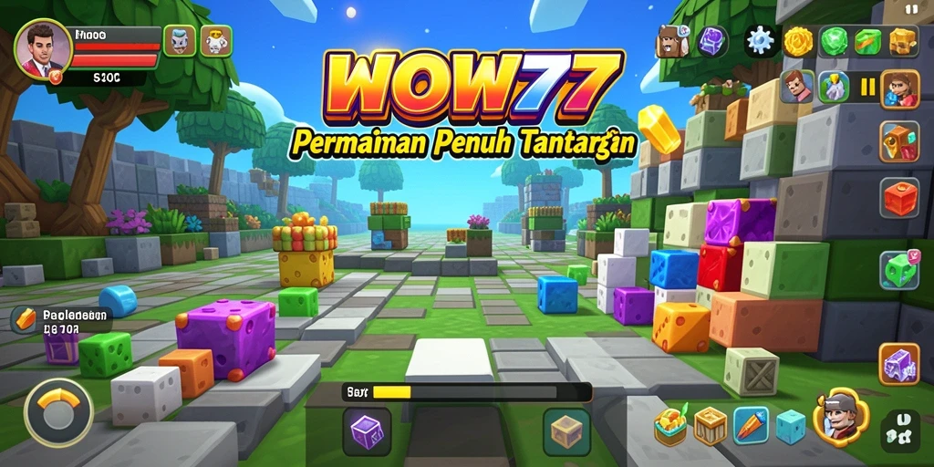 Tampilan gameplay seru dari WOW77 dengan teka-teki yang menantang.
